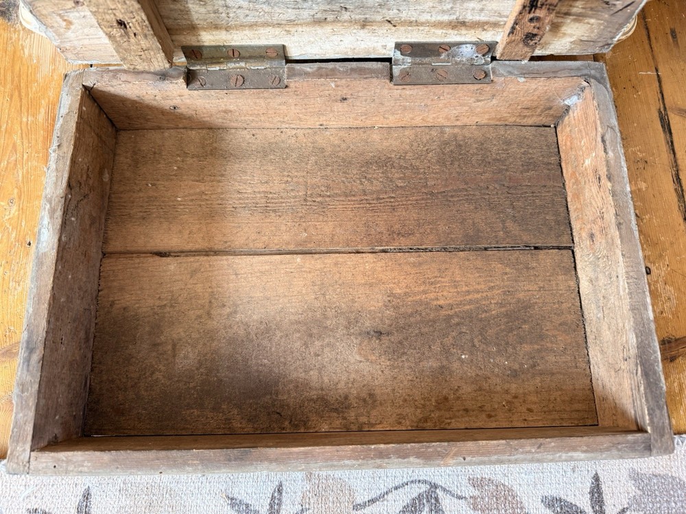 Vintage Antique Medium Wooden Storage Tools Watchmakers Engineers Box Rustic