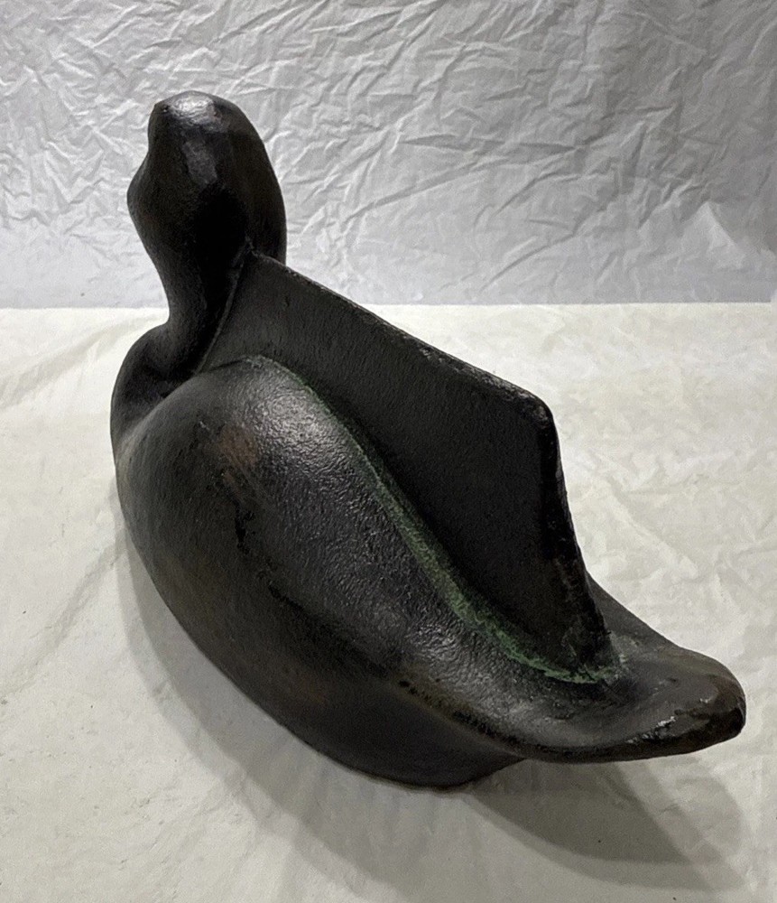 CAST IRON DUCK DECOY BOOT SCRAPER DOORSTOP Heavy