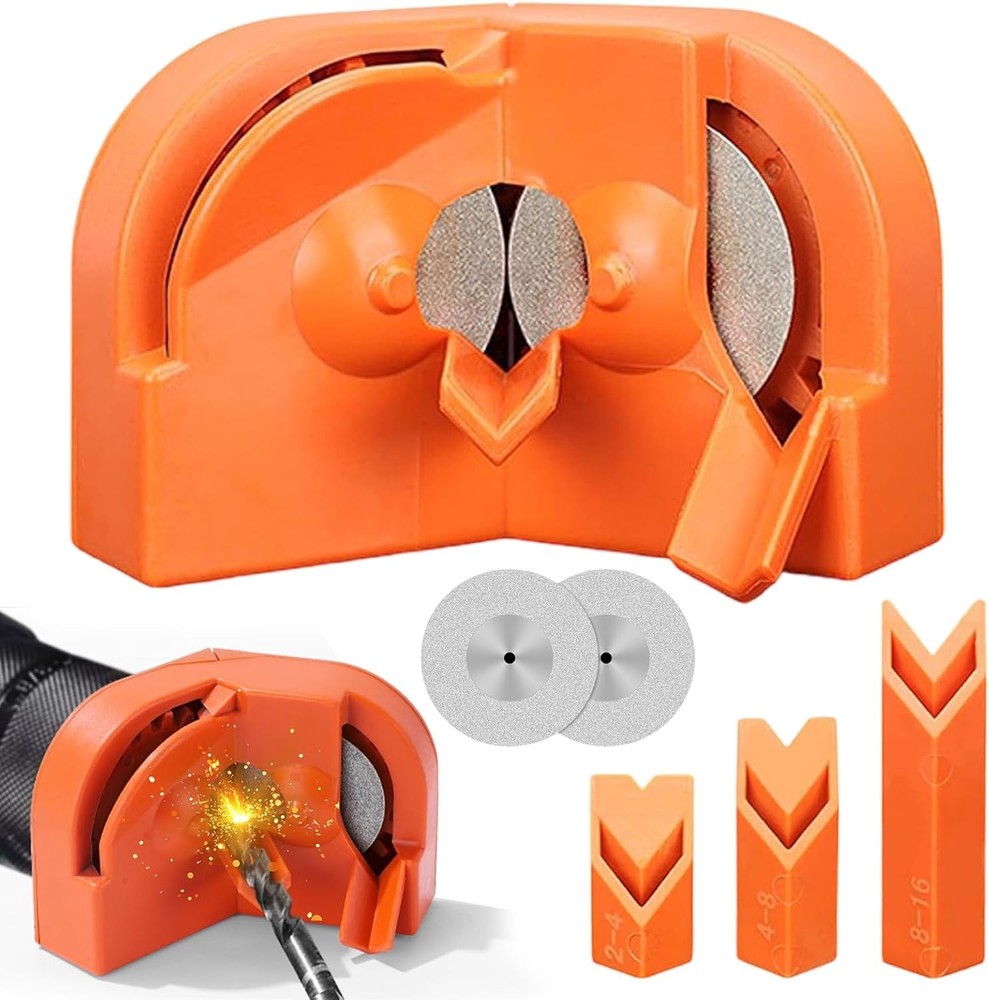 Multipurpose Drill Bit Sharpener: Compact Design for All Types of Drill Bits