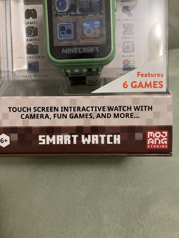 Minecraft Interactive SmartcWatch With Camera Touch Screen For Kids