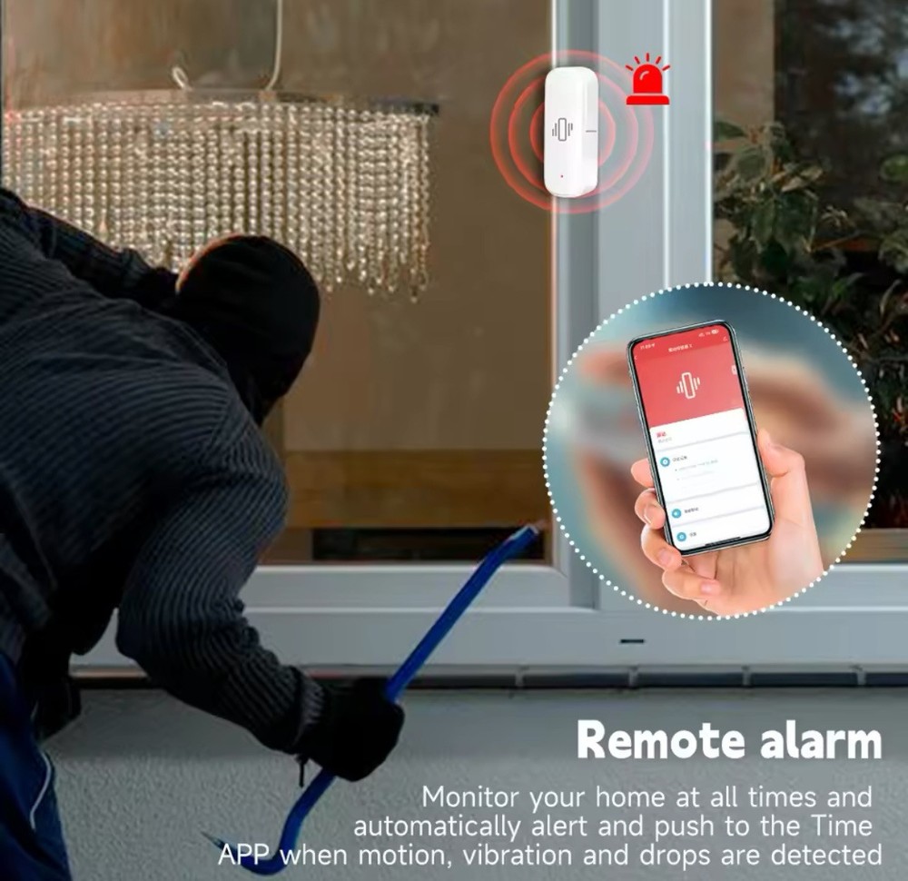 Smart Home WiFi Vibration Sensor Remote Control Home Security