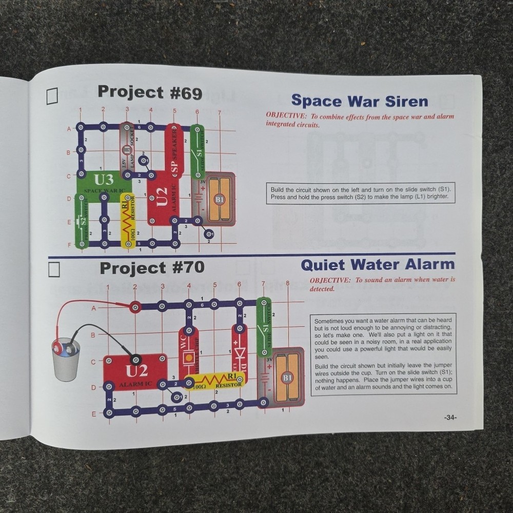 3- ELENCO Snap Circuits Instruction Books Projects (3) And Experiments (1)