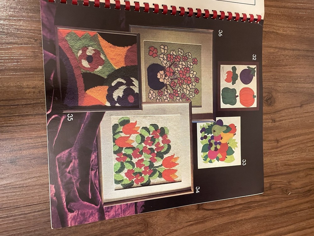 Lisbeth Perrone's Needlepoint Workbook First Edition Red Spiral Bound 1973