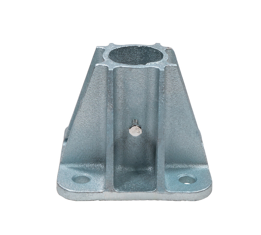 4"X4" Steel Safety Railing Single Mounting Socket for Construction Sites