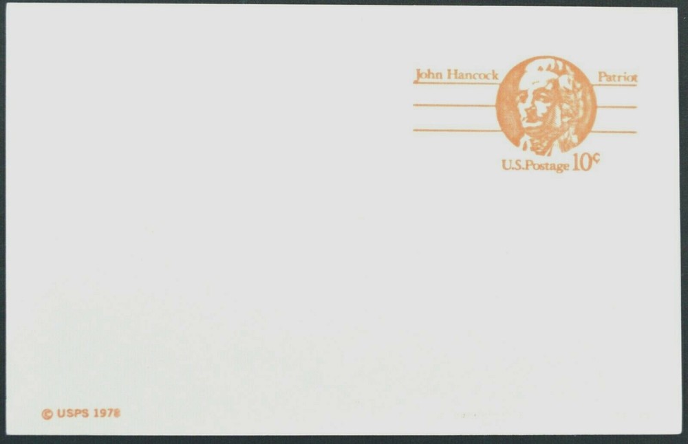 1978 US Sc. #UX75 postal card, 10 cent, mint, sharp corners, excellent condition