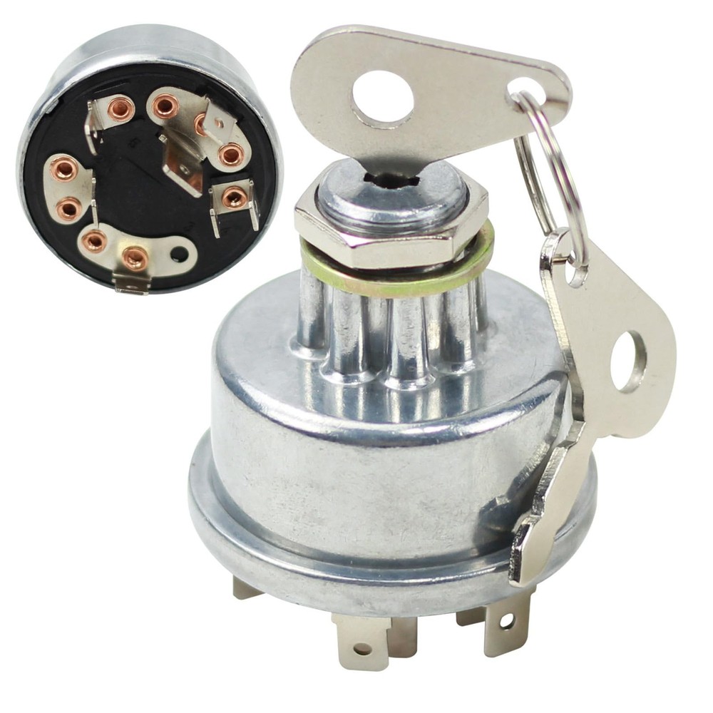 E7NN11N501AB Ignition Key Switch Tractor Ignition Switch with 2 Keys 7 Termin...