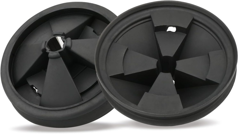 2Pcs 3 3/8" Garbage Disposal Splash Guard, Quiet Garbage Disposal Rubber Drain I