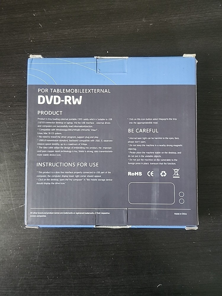 Ultra Thin Pop-up Mobile External CD-RW/DVD-RW Writer