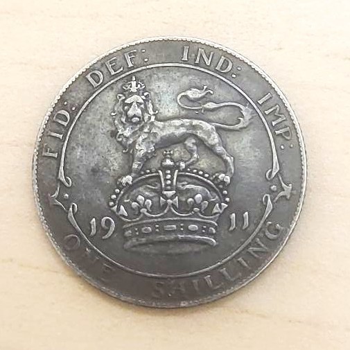 1911 One Shilling Great Britain