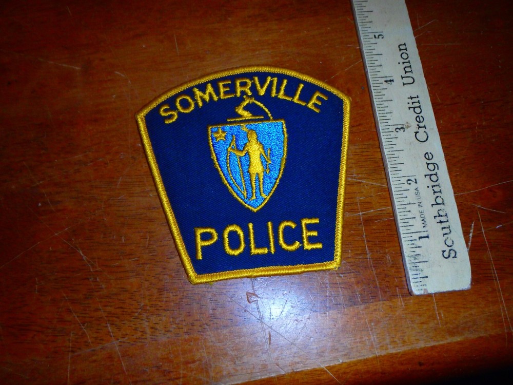 SOMERVILLE   MASSACHUSETTS EARLY  OBSOLETE VEST PATCH  B0X AAA #1