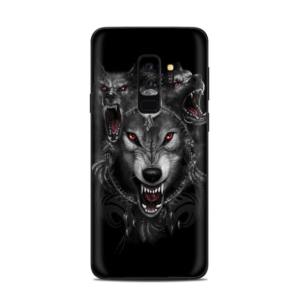 Samsung Galaxy S9 Plus Skins Decals - Angry Wolves Pack Howling