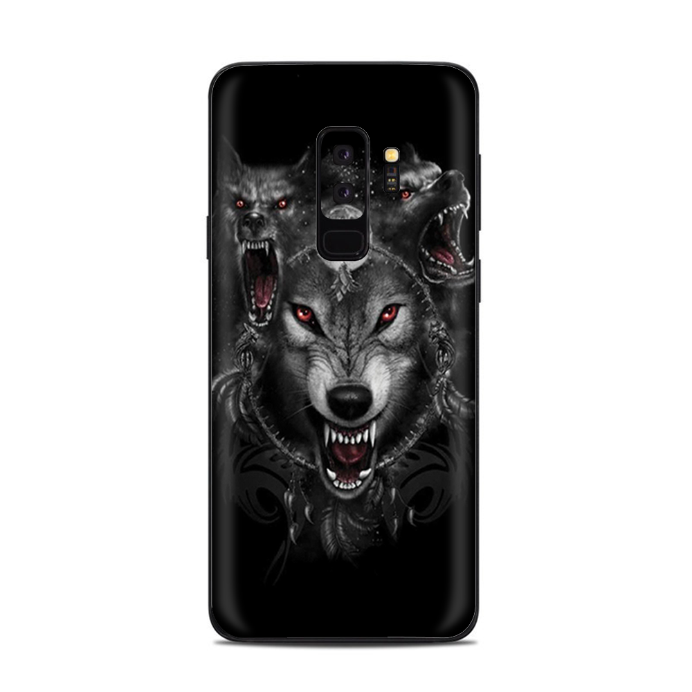 Samsung Galaxy S9 Plus Skins Decals - Angry Wolves Pack Howling