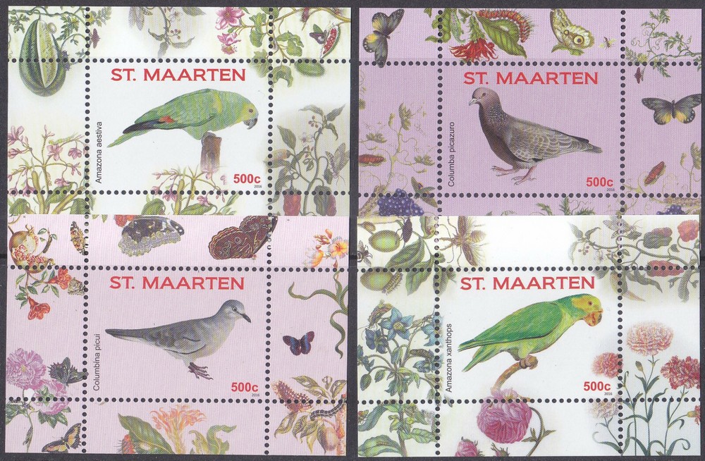 Sint Maarten Issue 2016 (372-375)  Birds