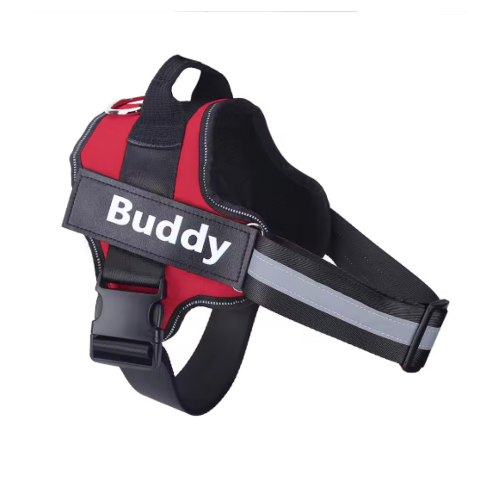 No Pull Dog Pet Harness Reflective Adjustable Control Vest Personalized ID Tag