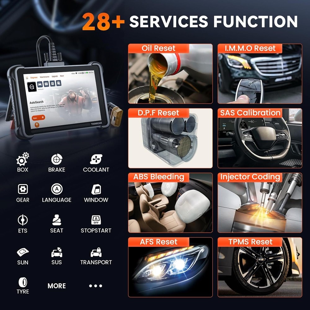 THINKSCAN 672 689 Bidirectional OBD2 Scanner All System Diagnostic Coding Tool