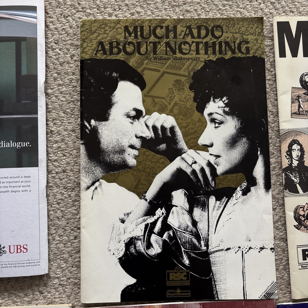 Collection 8 Vintage RSC Much ado About Nothing Theatre Programmes