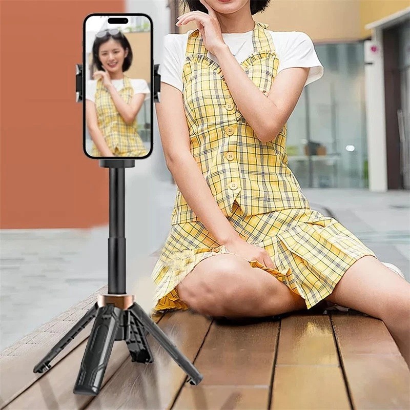 Portable Mini Selfie Stick Tripod with Bluetooth Remote for iPhone/Android Phone