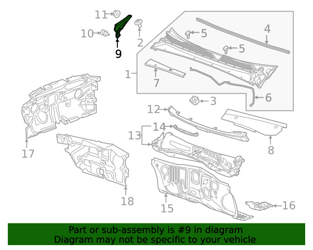 Genuine GM Extension Panel 84749649