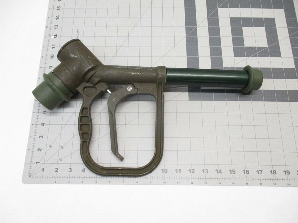 (USED) WIGGENS GRAVITY FILL ADAPTER REFUELING NOZZLE FUEL PUMP HANDLE MILITARY