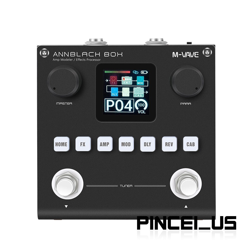 M-VAVE ANNBLACK BOX Amp Modeler Effects Processor w/ 1.54" Color
