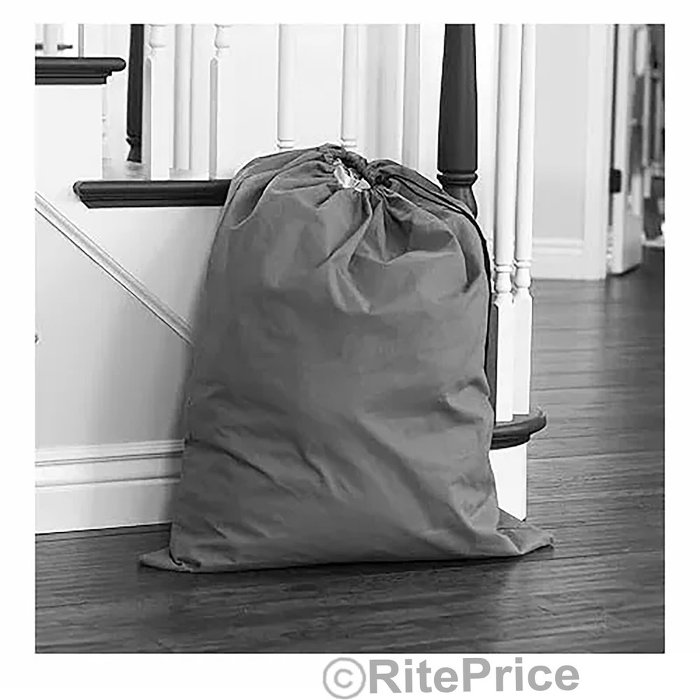 Large 29"X40" Laundry Bag Heavy Duty Nylon With Drawstring Assorted (10 Pack)