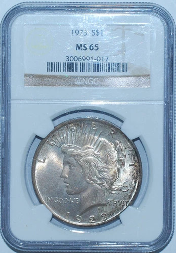 1923 Peace Silver Dollar NGC MS-65