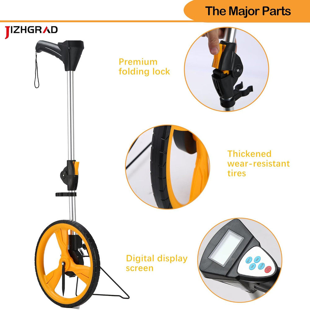 High Precision Digital Measuring Wheel 12.5'' with Rainproof Backpack