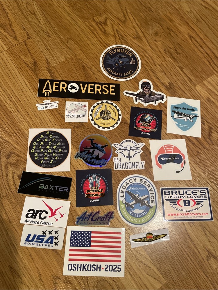 Aviation Sticker Lot