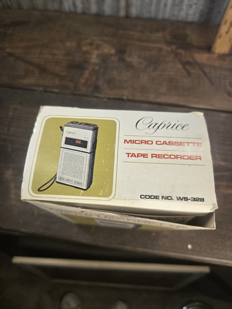 TESTED Vintage Microcassette Recorder In Box Caprice