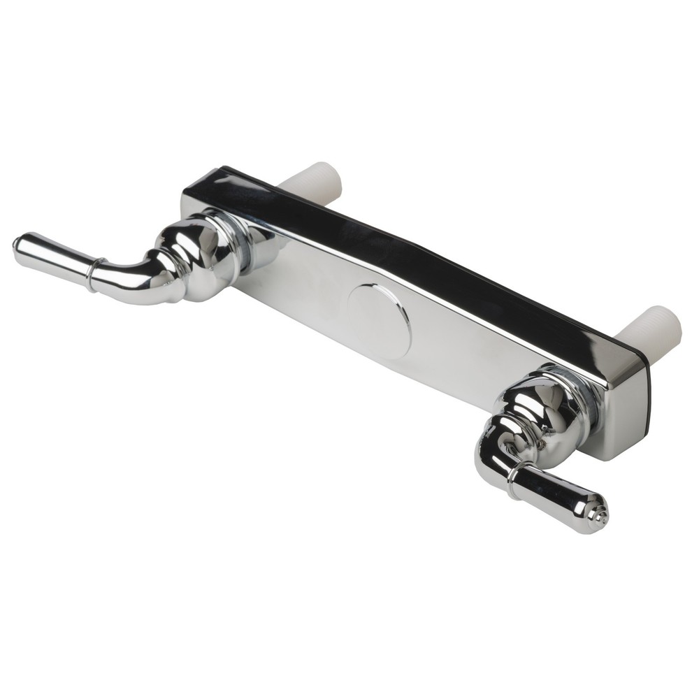 Mobile Home Two Handle 8" Shower Faucet Diverter Valve Chrome Finish