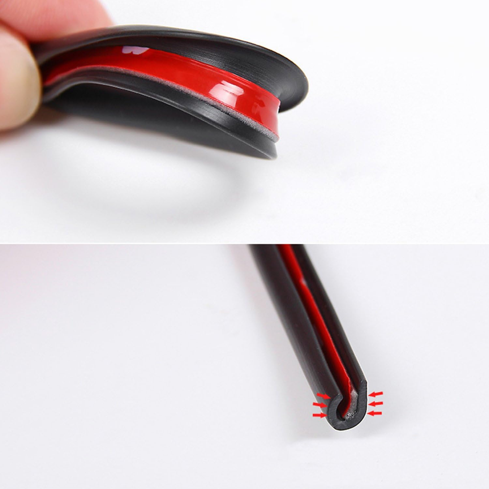 32Ft Car Door Edge Guards U-Shape Rubber Seal Protector with Double Sided Tape