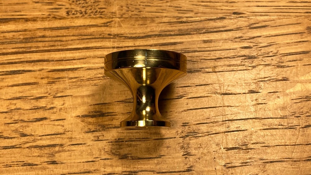 Solid Brass Knob Pull Vintage / Antique Furniture Replacement Hardware