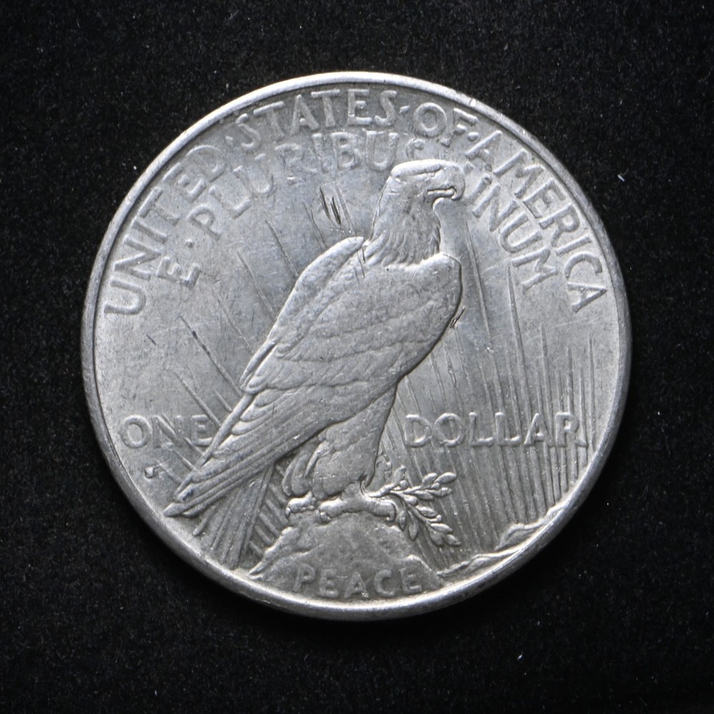 1935-S Peace Silver Dollar AU+ (cn16890)