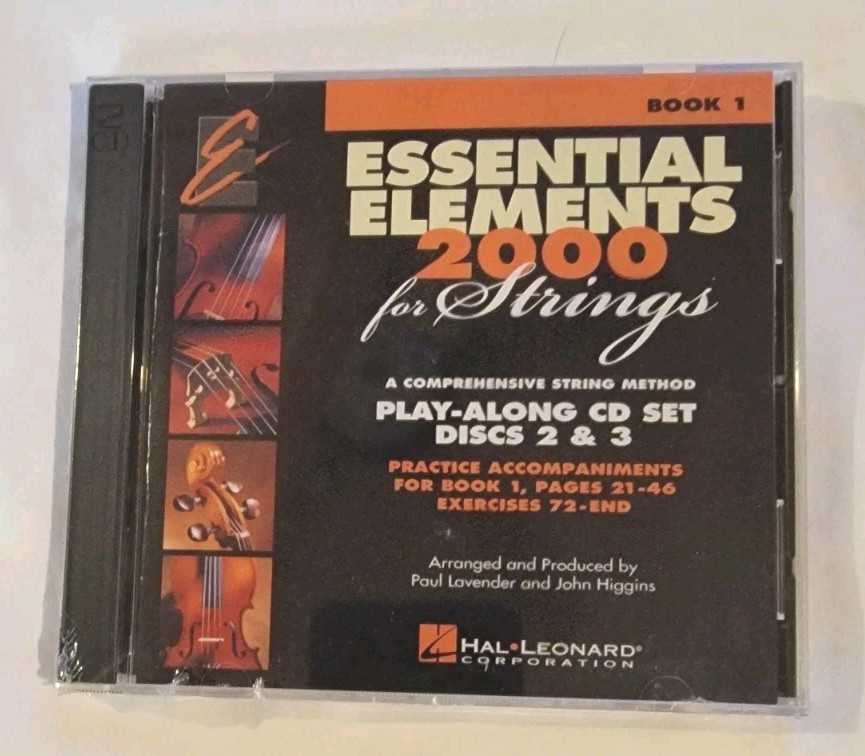 ESSENTIAL ELEMENTS 2000 FOR STRINGS Play Along CD New Disc's 2 & 3 Learn Basics
