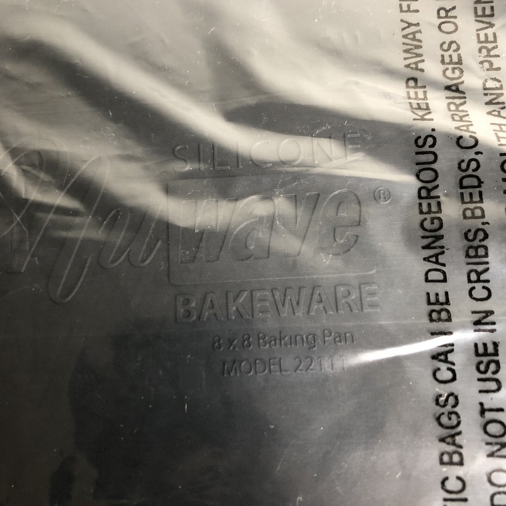 Nuwave Silicone Baking Bake Ware Pan 8x8 With Divider Insert #22111 & 22132