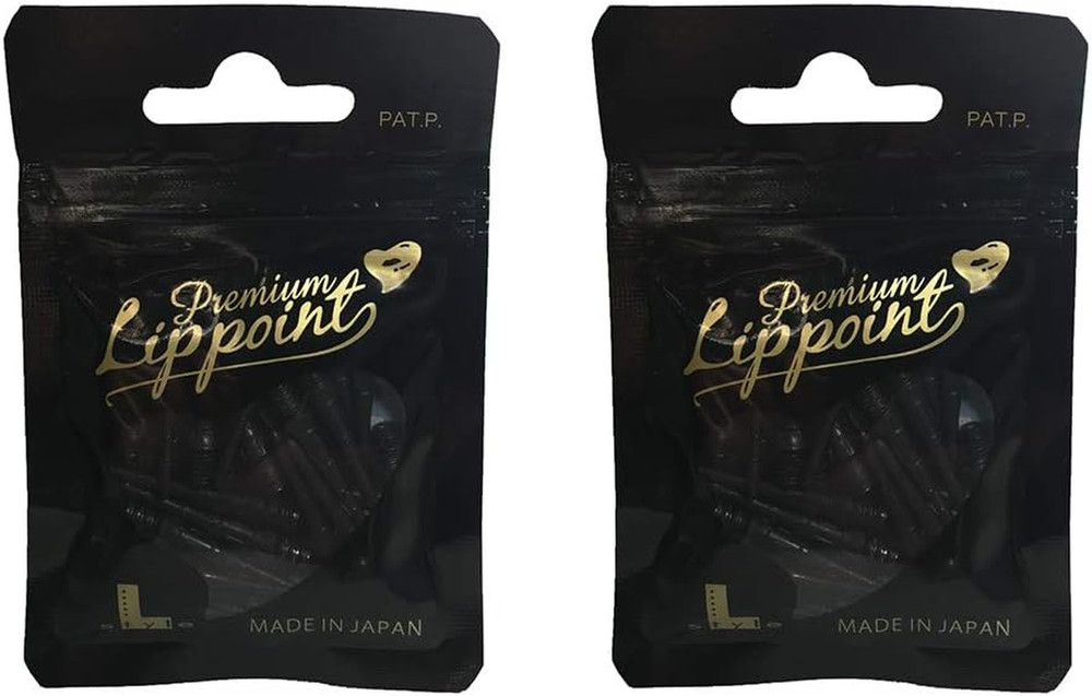 L-Style Premium Lippoint Soft Tip Dart Points – 2BA – Regular – Black – 60 Count