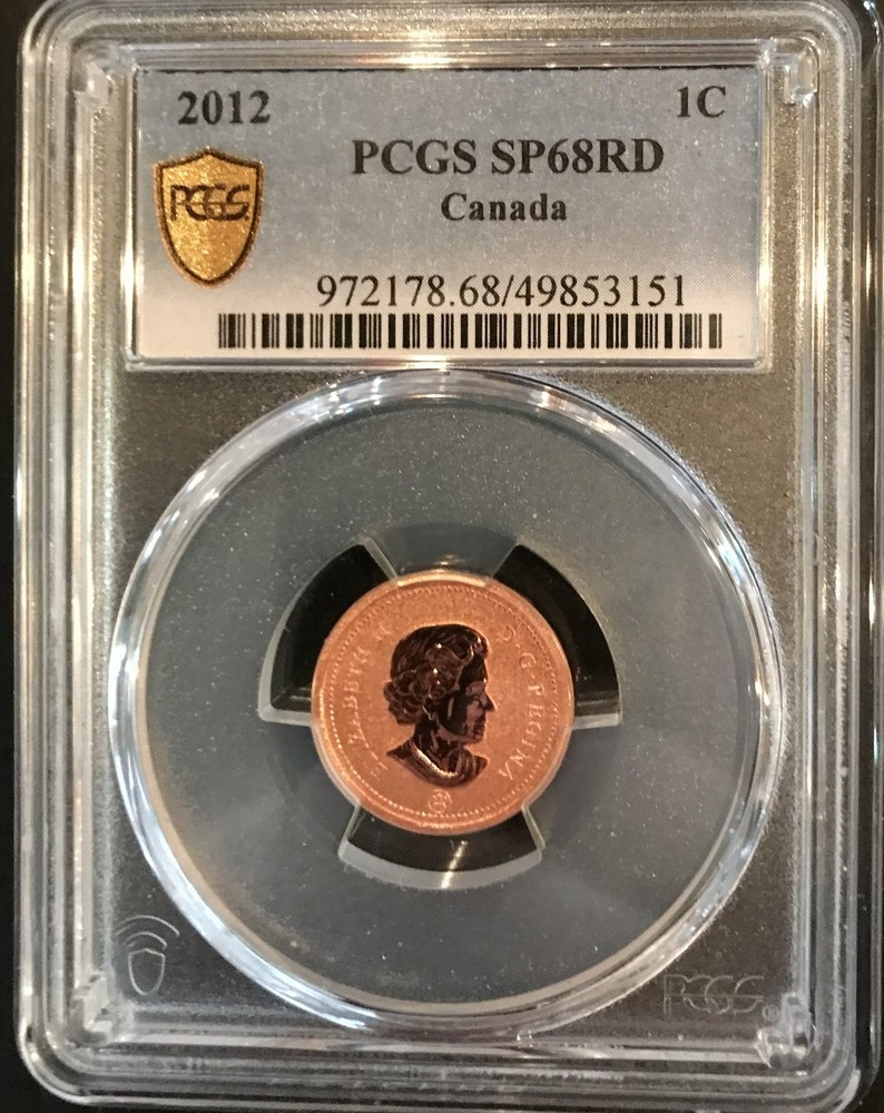 2012 Canada 1C Penny Specimen PCGS SP68RD