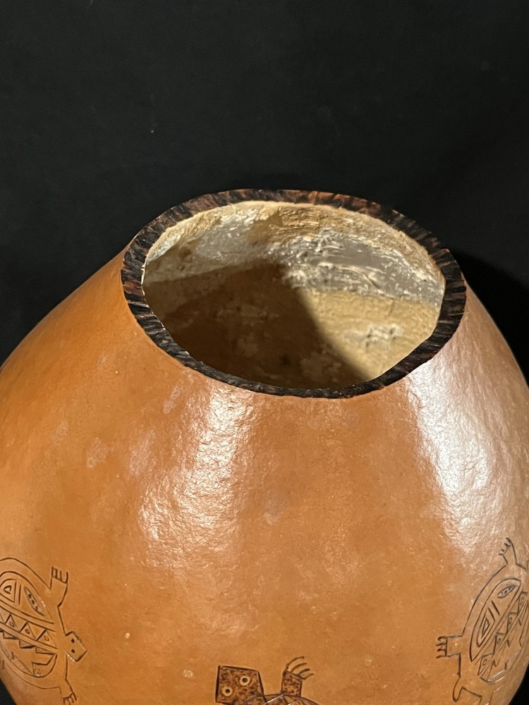 Hand Crafted Decorative Gourd