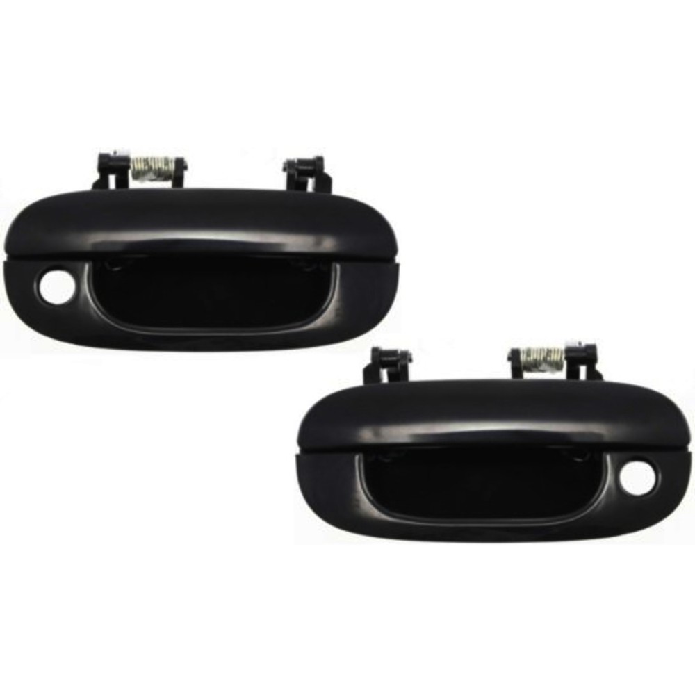 Door Handle Set For 1994-2001 Dodge Ram 1500 Front Outer Black 2Pc