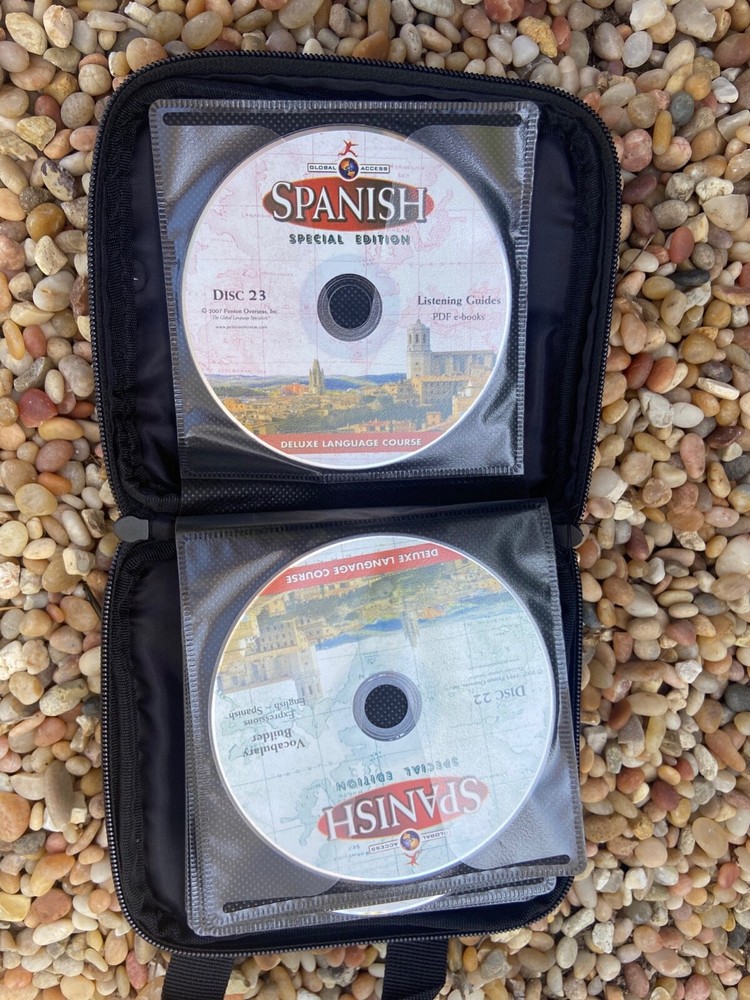NEW Spanish 20 CD 3 Level Audio Program + Case + Flashcards from Penton Overseas