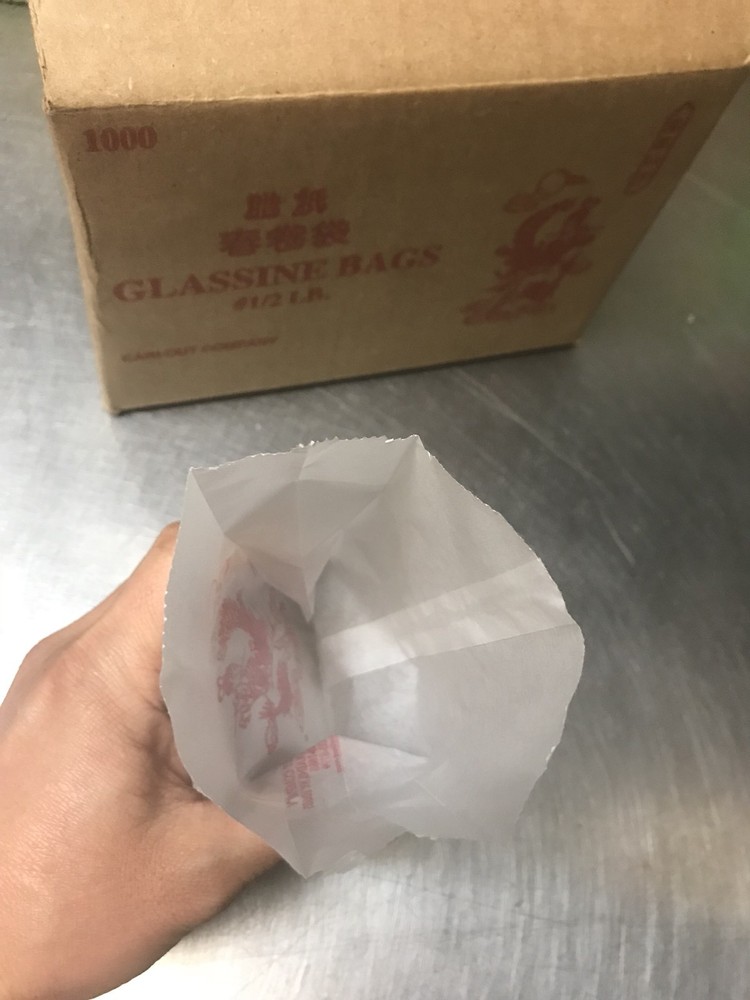 Square Glassine Bag - 1000/Case1/2 lb .