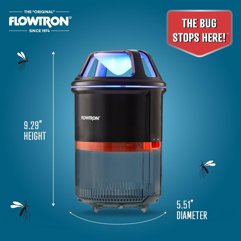 Flowtron Indoor Bug Trap with Quiet Fan & 860 SqFt Coverage