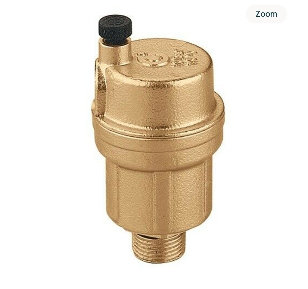 Caleffi 502610A ROBOCAL Automatic Air Vent 1/8" NPT Male, Ships Next Day