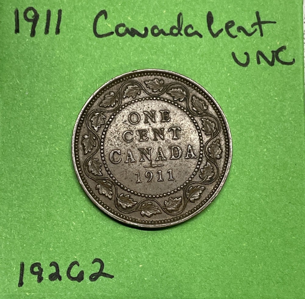 1911 Canada 🇨🇦 Large Cent 1c Uncirculated