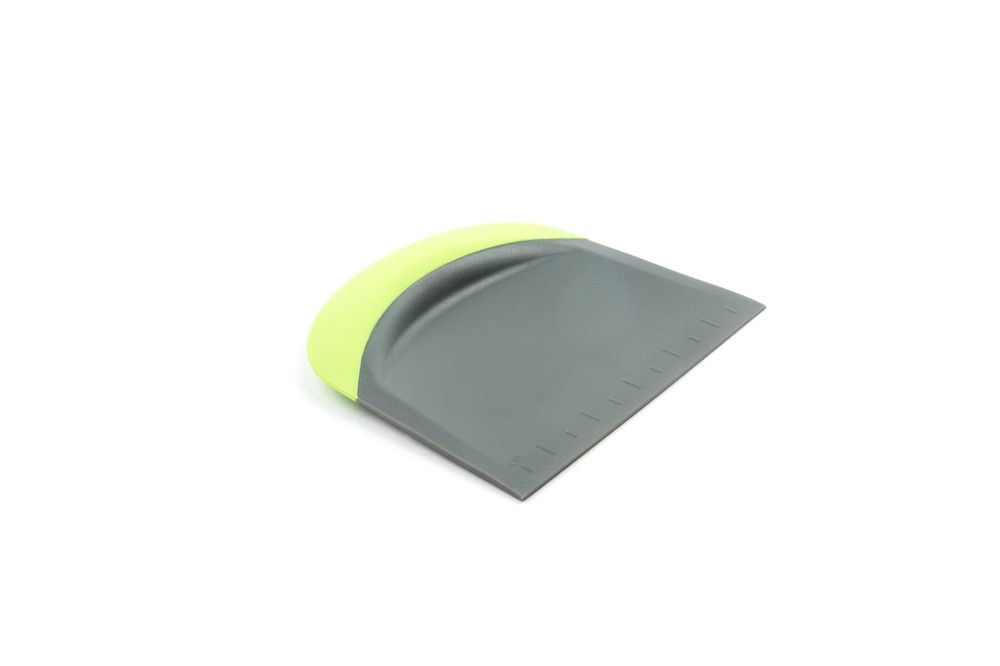 Dough and Bowl Scraper, 4.75" Flat Edge Bench Scraper, Green