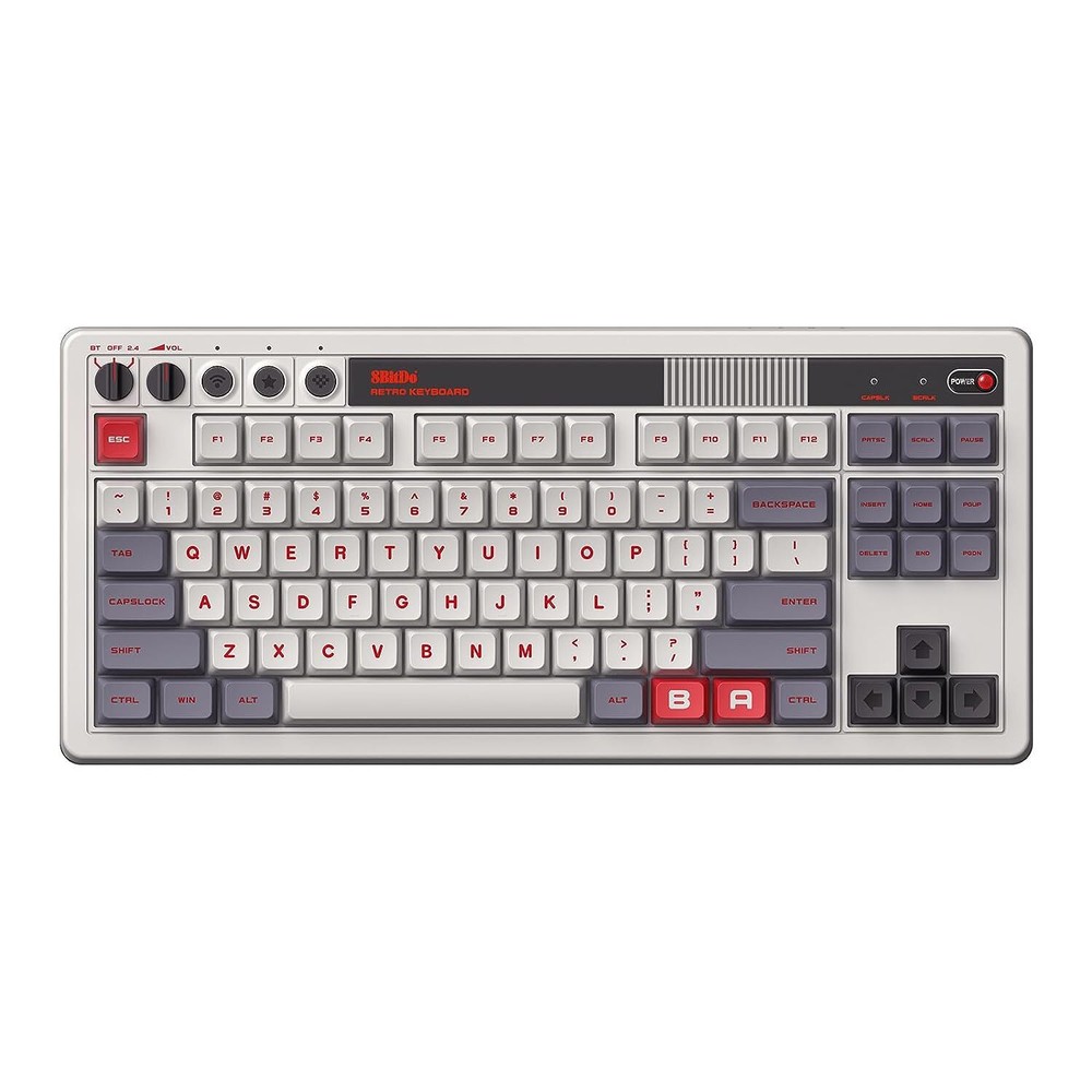 8Bitdo Retro Bluetooth Mechanical Gaming Keyboard, Programmable - N Edition