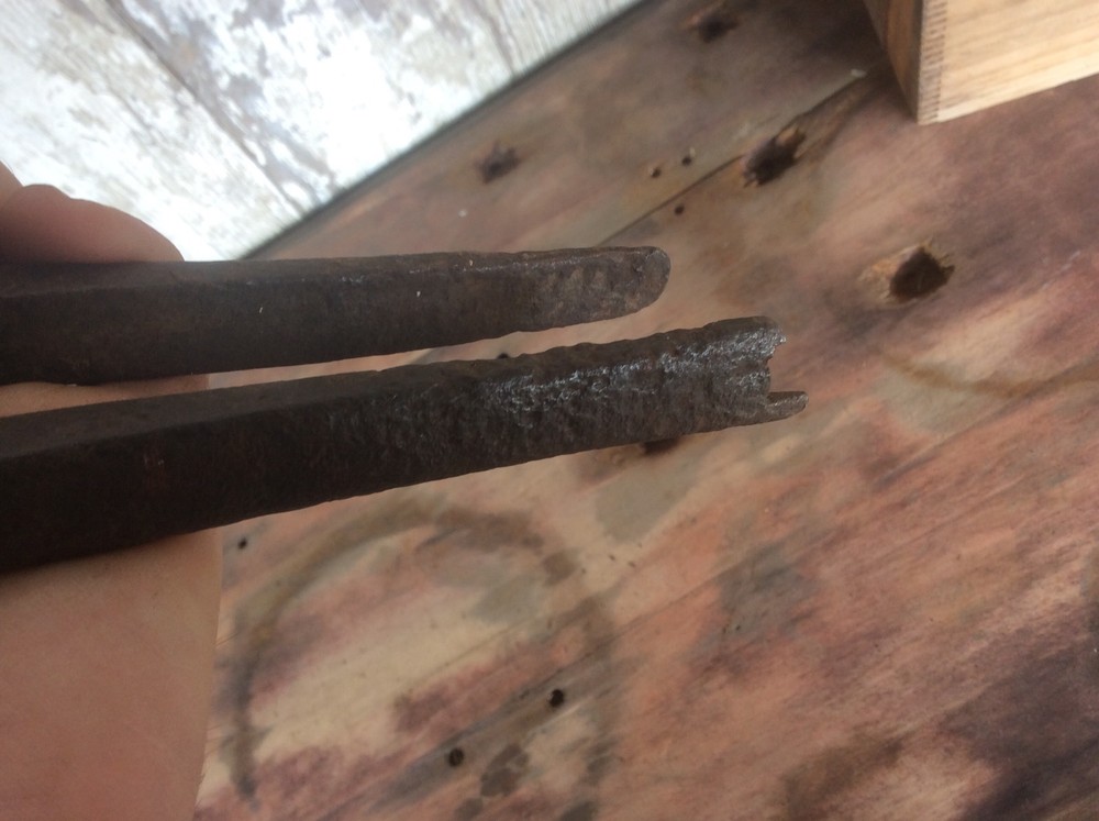 Blacksmith Tools Nippers , Rustic Shabby Metal Antique Tools