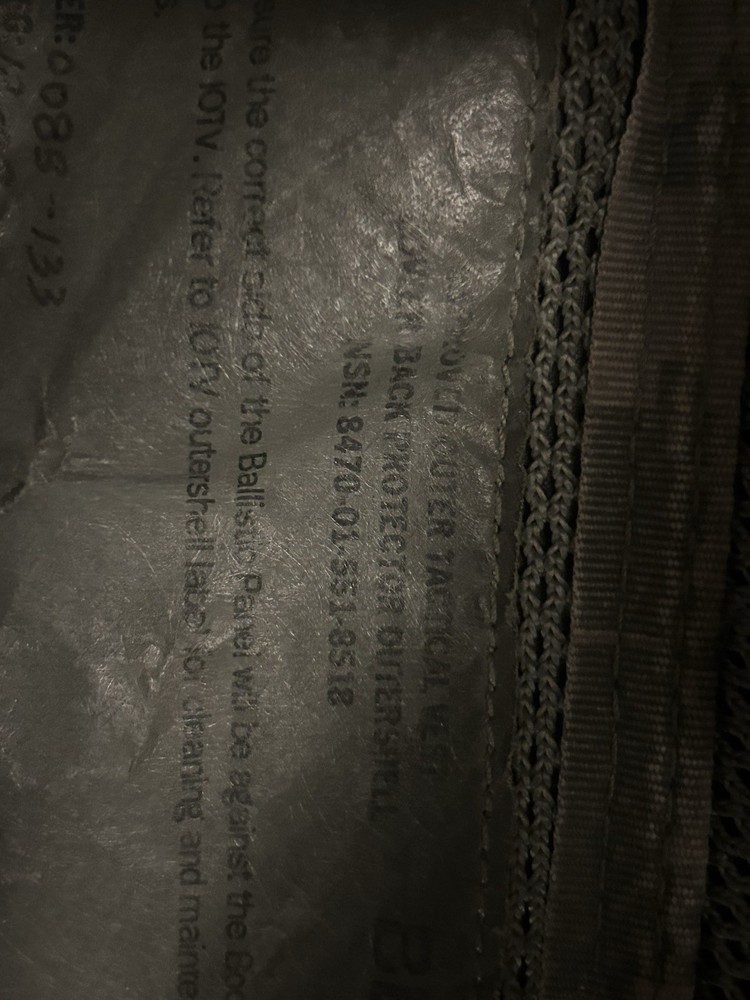 Class IIIA plate carrier