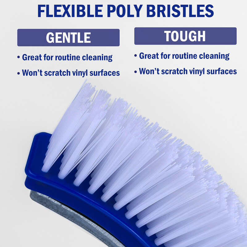 18" PRO BRUSH Extra-Wide Nylon Pool Brush Designed for Use with Vinyl Lined Pool