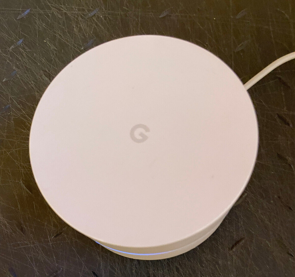 Google Bundle WiFi Model AC-1304 Mesh w/Power Cord & wall Mount Bracket Working